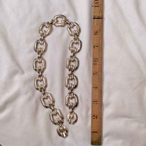 Vintage silver tone jewelry set 1990s - Picture 3 of 4